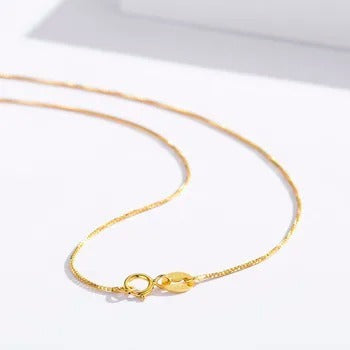 K & S | Schlangenkette Damen Vergoldet – Elegante Halskette mit Gelbgold Beschichtung