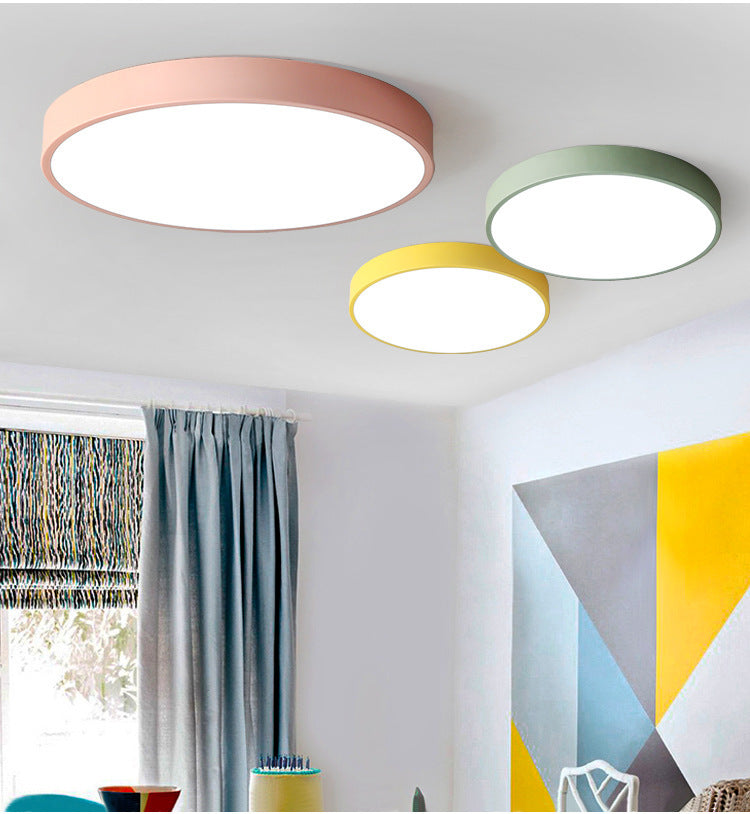 K & S | LED Deckenleuchte – Ultraflache dimmbare Deckenlampe für Schlafzimmer, Wohnzimmer & Büro