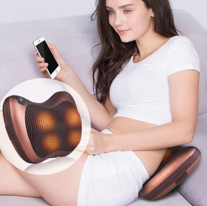 K & S | Shiatsu Massagekissen Elektrisch mit Wärme – Entspannend für Nacken, Rücken & Schultern