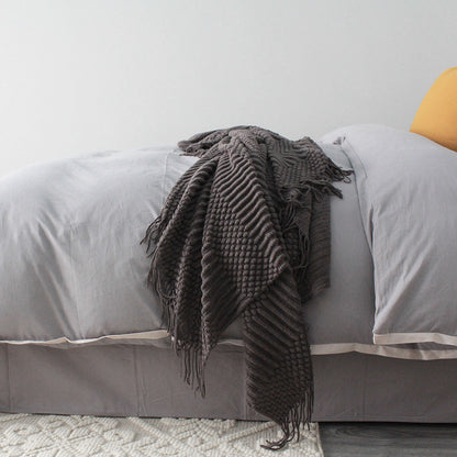 K & S | Kuscheldecke aus Weicher Polyesterfaser 127x170cm - Flauschige & Waschbare Sofadecke für Zuhause