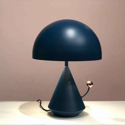 K & S | Designer Tischlampe – Moderne Pilzlampe aus Metall im stilvollen Retro-Design