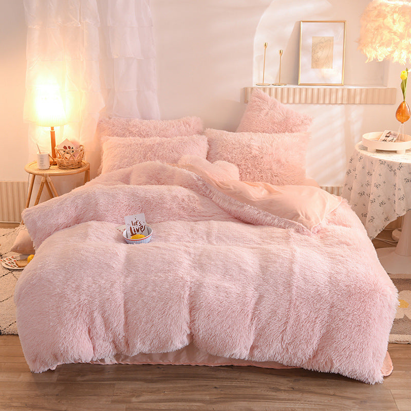 K & S | Flauschiges Winter-Bettwäsche Set – Kuscheliges dickes Fleece für warme & gemütliche Nächte