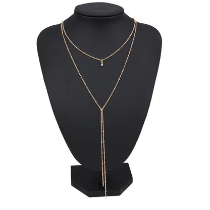 K & S | Damen Halskette Retro Geometrisch – Schlichte & Elegante Minimalistische Schmuck Kette