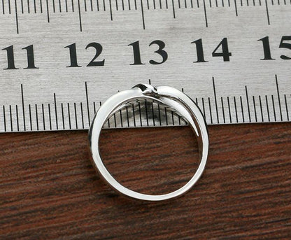 K & S | Damenring 925 Silber Herz Design – Eleganter Schmuck & Romantische Geschenkidee