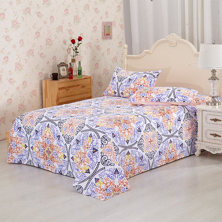 K & S | Baumwoll-Bettwäsche Set – Hochwertige bedruckte Bettlaken & Bezüge mit floralem Design