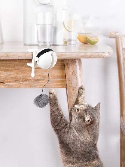 K & S | Elektrisches Automatisches Katzenspielzeug mit Hebefunktion - Interaktives Spielzeug für Aktive Katzen