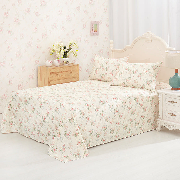 K & S | Baumwoll-Bettwäsche Set – Hochwertige bedruckte Bettlaken & Bezüge mit floralem Design