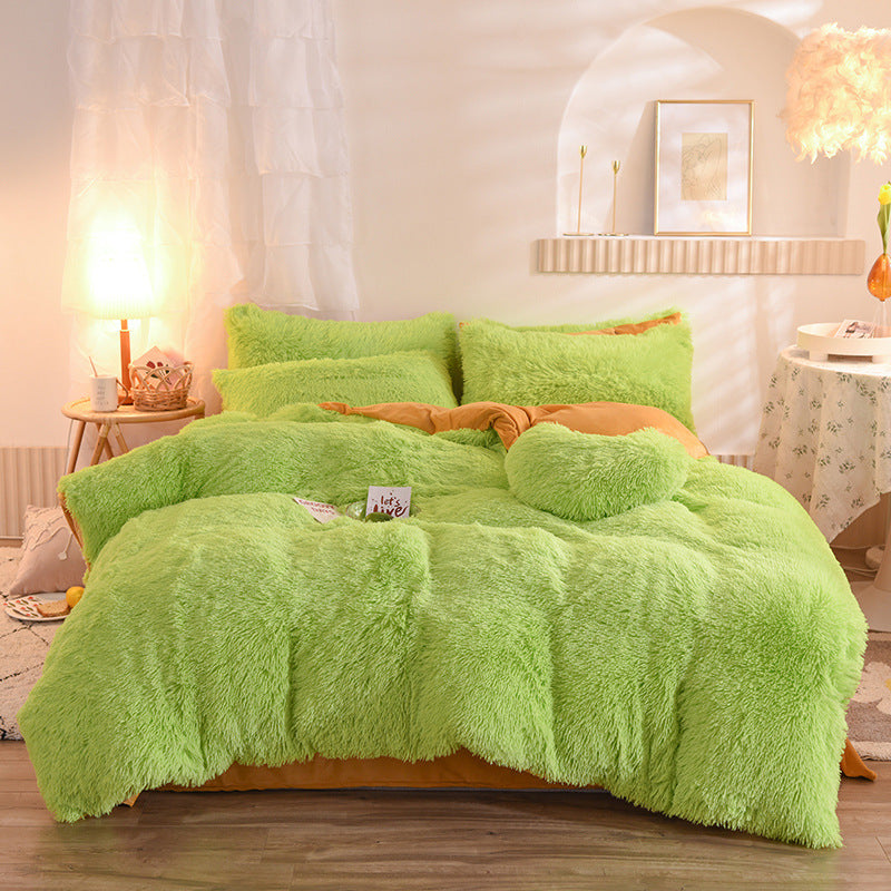 K & S | Flauschiges Winter-Bettwäsche Set – Kuscheliges dickes Fleece für warme & gemütliche Nächte