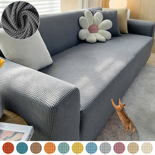 K & S | Sofahusse Wasserfest Polarfleece 1–4 Sitzer – Elastischer & Robuster Sofaüberwurf
