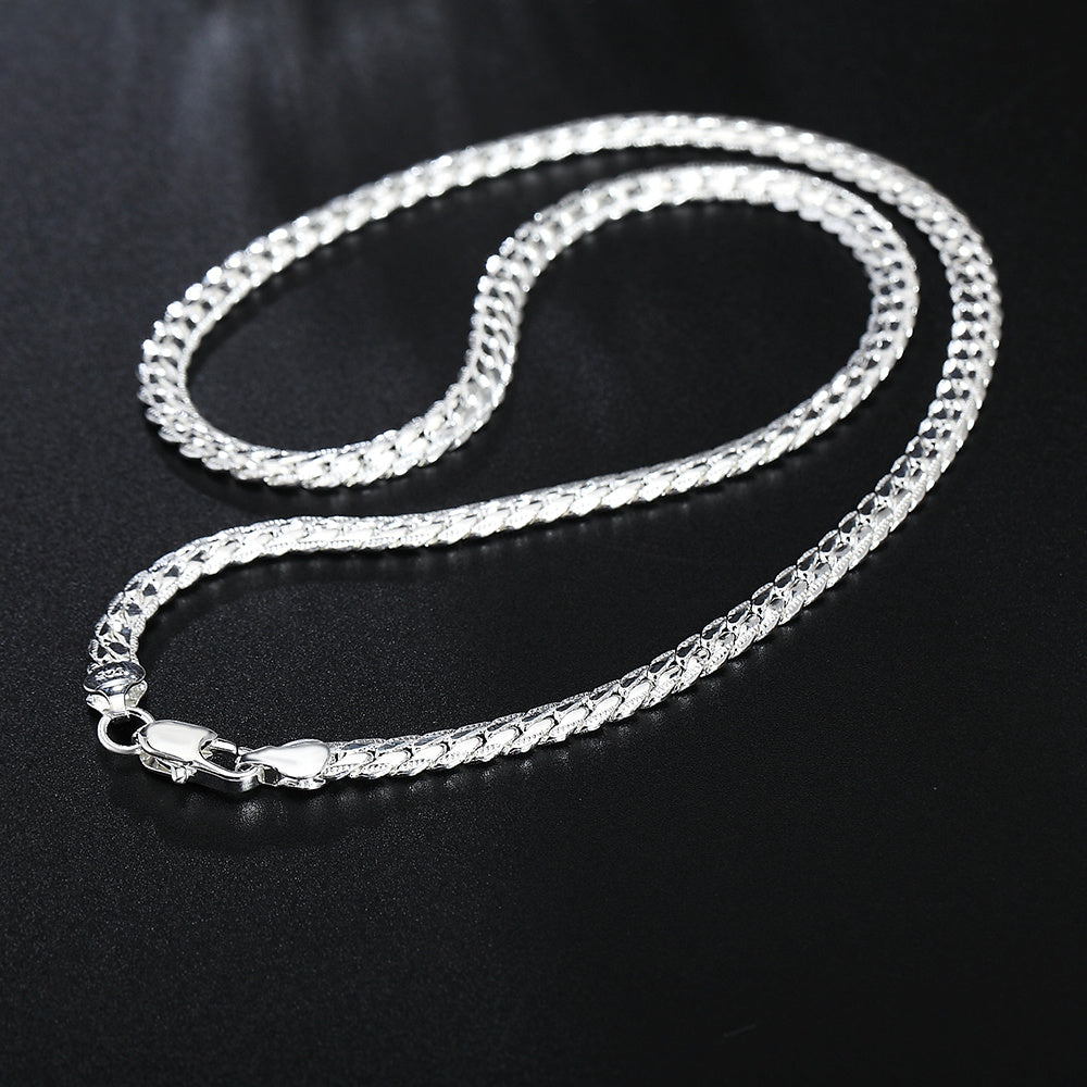 K & S | Herren Halskette 925 Silber – Schlichte & Stilvolle Silberkette Zeitloser Schmuck