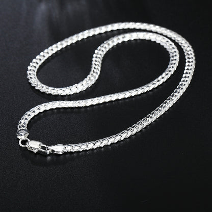 K & S | Herren Halskette 925 Silber – Schlichte & Stilvolle Silberkette Zeitloser Schmuck