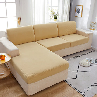 K & S | Sofaüberwurf Elastisch Universell – Pflegeleichter Waschbarer Sofabezug für Couch