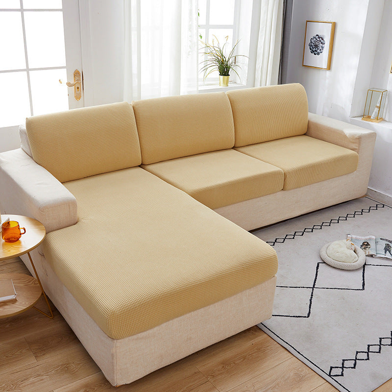 K & S | Sofaüberwurf Elastisch Universell – Pflegeleichter Waschbarer Sofabezug für Couch