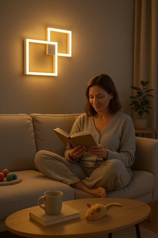 K & S | LED Wandleuchte – Moderne geometrische Wandlampe für Wohnzimmer, Flur & Schlafzimmer