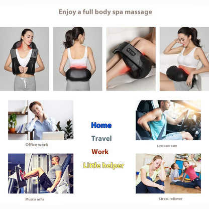 K & S | Nackenmassagegerät Schulter Elektrisch – Mit Knet- & Klopfmassage für Entspannung