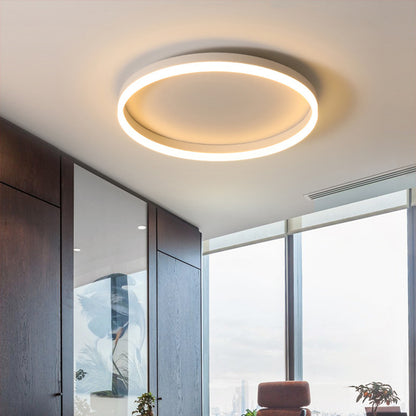 K & S | LED Deckenleuchte – Moderne runde Deckenlampe mit Ringdesign für Schlafzimmer & Wohnzimmer