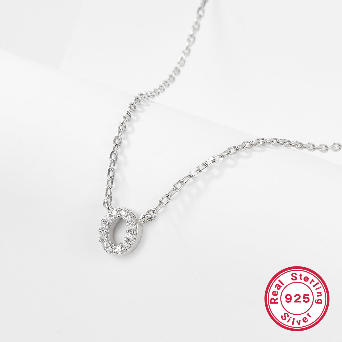 K & S | Damen Halskette 925 Silber mit Buchstabe – Eleganter Initialen Schmuck & Geschenkidee