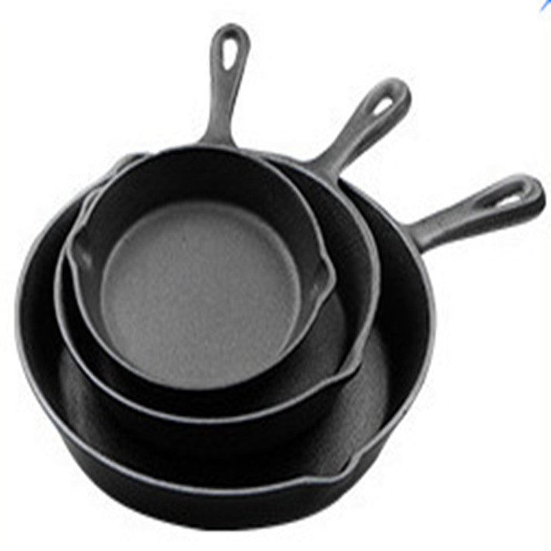 K & S | Gusseisen Steakpfannen Set 3-teilig – Langlebig & Induktion geeignet