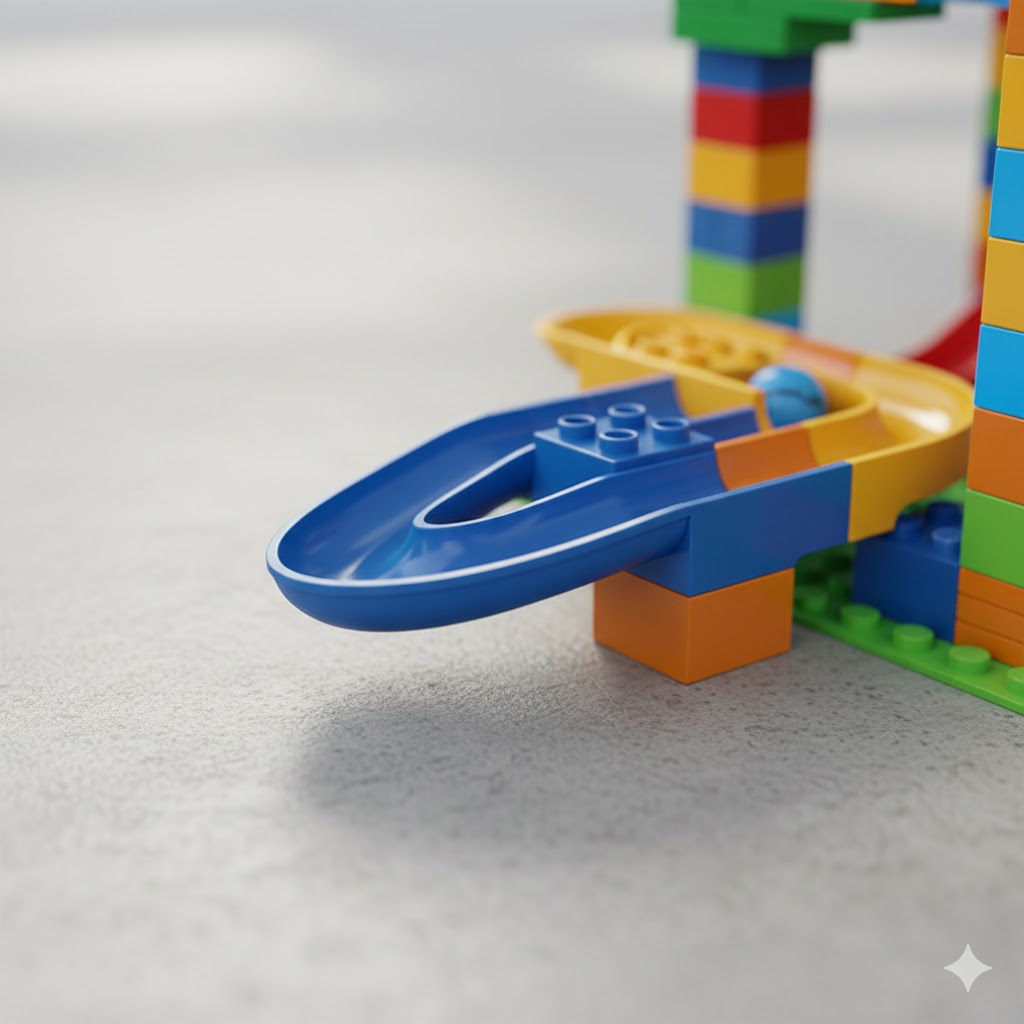 Große Kugelbahn Bausteine XXL | Kreatives Lernspielzeug