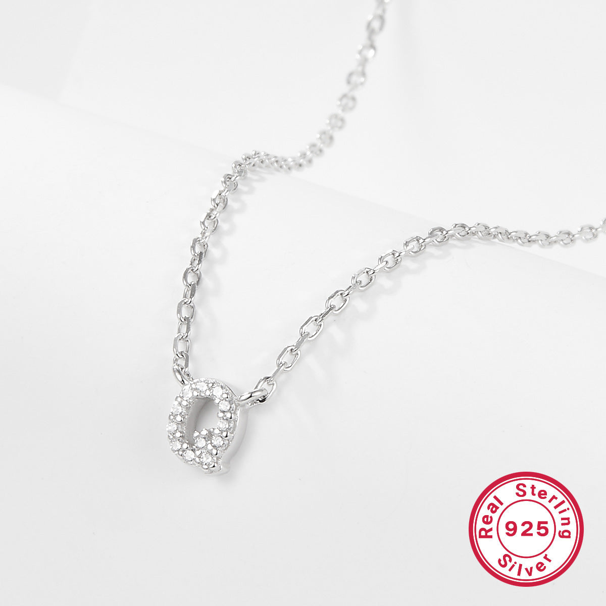 K & S | Damen Halskette 925 Silber mit Buchstabe – Eleganter Initialen Schmuck & Geschenkidee