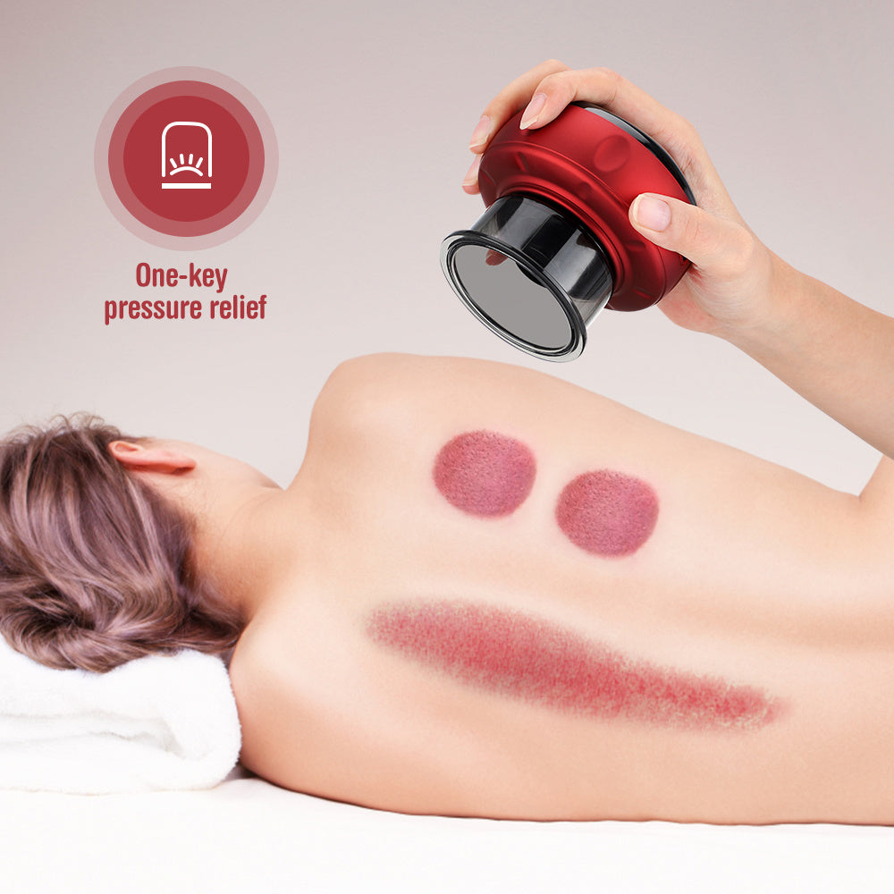 K & S | Elektrisches Vakuum-Massagegerät mit Schröpfen & Guasha - Anti-Cellulite & Körper-Slimming