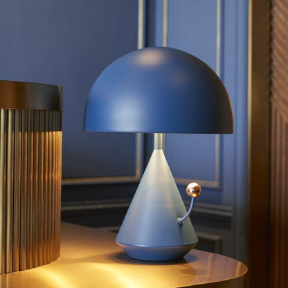 K & S | Designer Tischlampe – Moderne Pilzlampe aus Metall im stilvollen Retro-Design