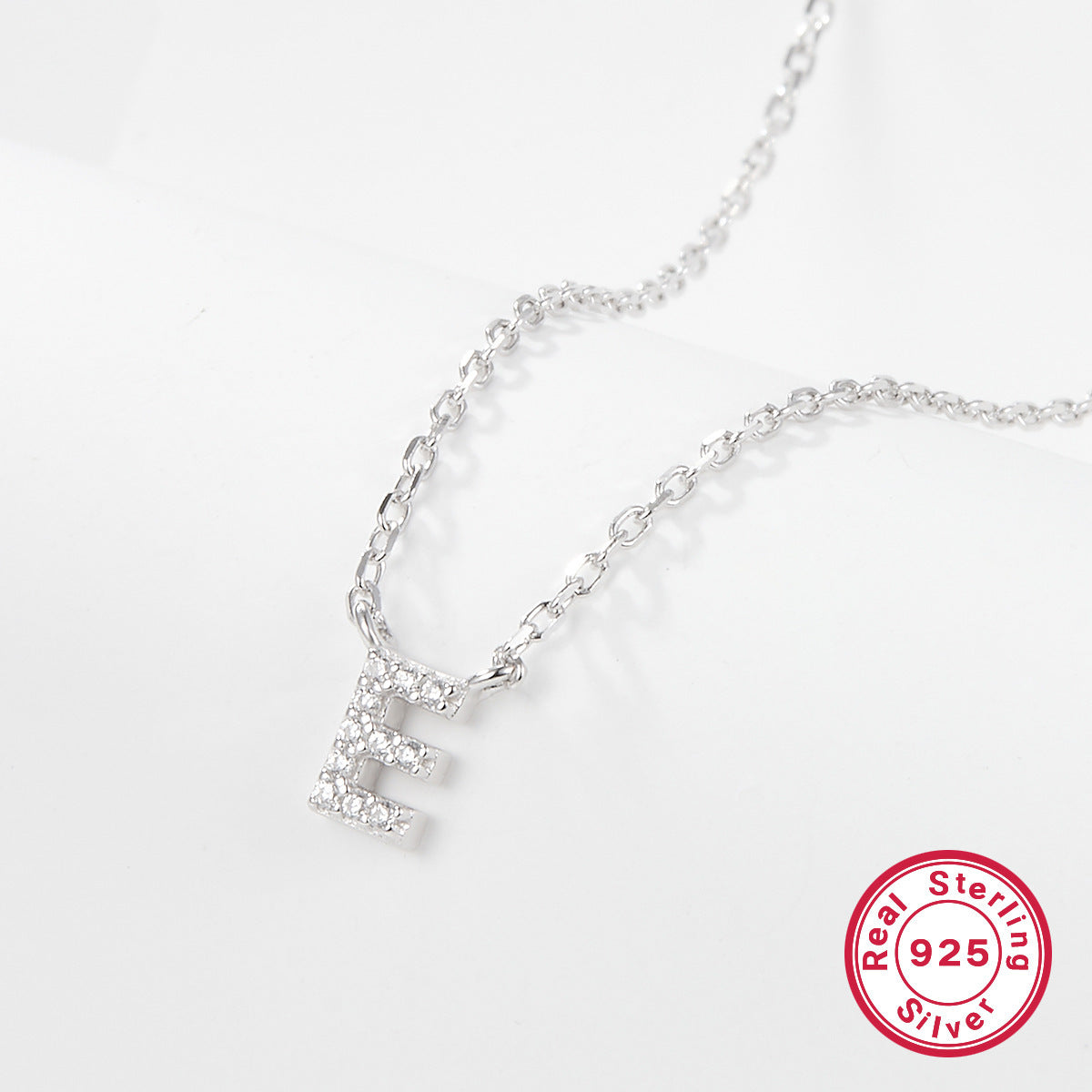 K & S | Damen Halskette 925 Silber mit Buchstabe – Eleganter Initialen Schmuck & Geschenkidee