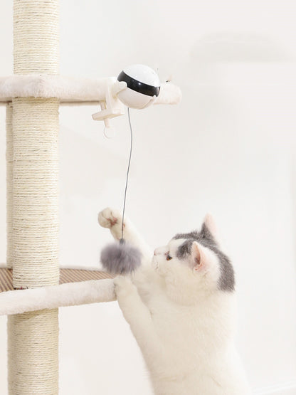 K & S | Elektrisches Automatisches Katzenspielzeug mit Hebefunktion - Interaktives Spielzeug für Aktive Katzen