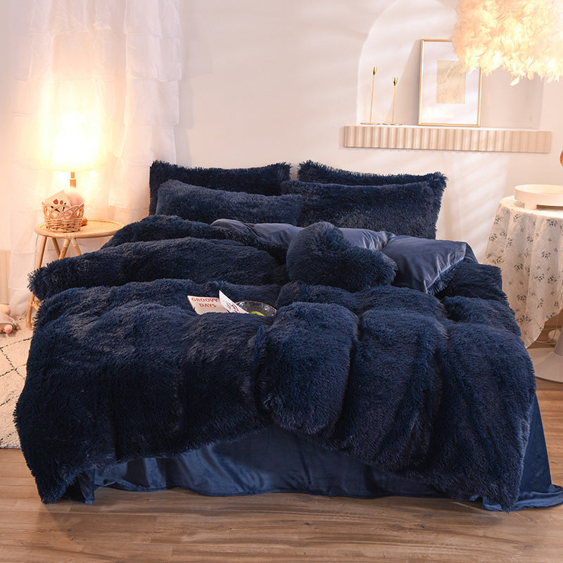 K & S | Flauschiges Winter-Bettwäsche Set – Kuscheliges dickes Fleece für warme & gemütliche Nächte