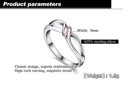 K & S | Damenring 925 Silber Herz Design – Eleganter Schmuck & Romantische Geschenkidee