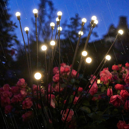 K & S | Solar Gartenleuchten – Schwingende LED-Glühwürmchen für stimmungsvolle Außenbeleuchtung