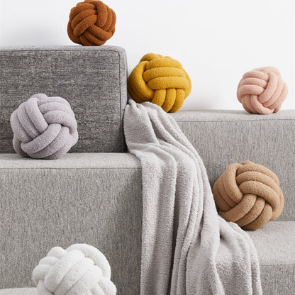 K & S | Knoten Kissen Dekokissen – Modern & Weich für Sofa, Schlafzimmer & Wohnzimmer