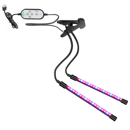 K & S | LED Pflanzenlampe USB – 40 LEDs Wachstumslampe mit Timer & Dimmer für Zimmerpflanzen