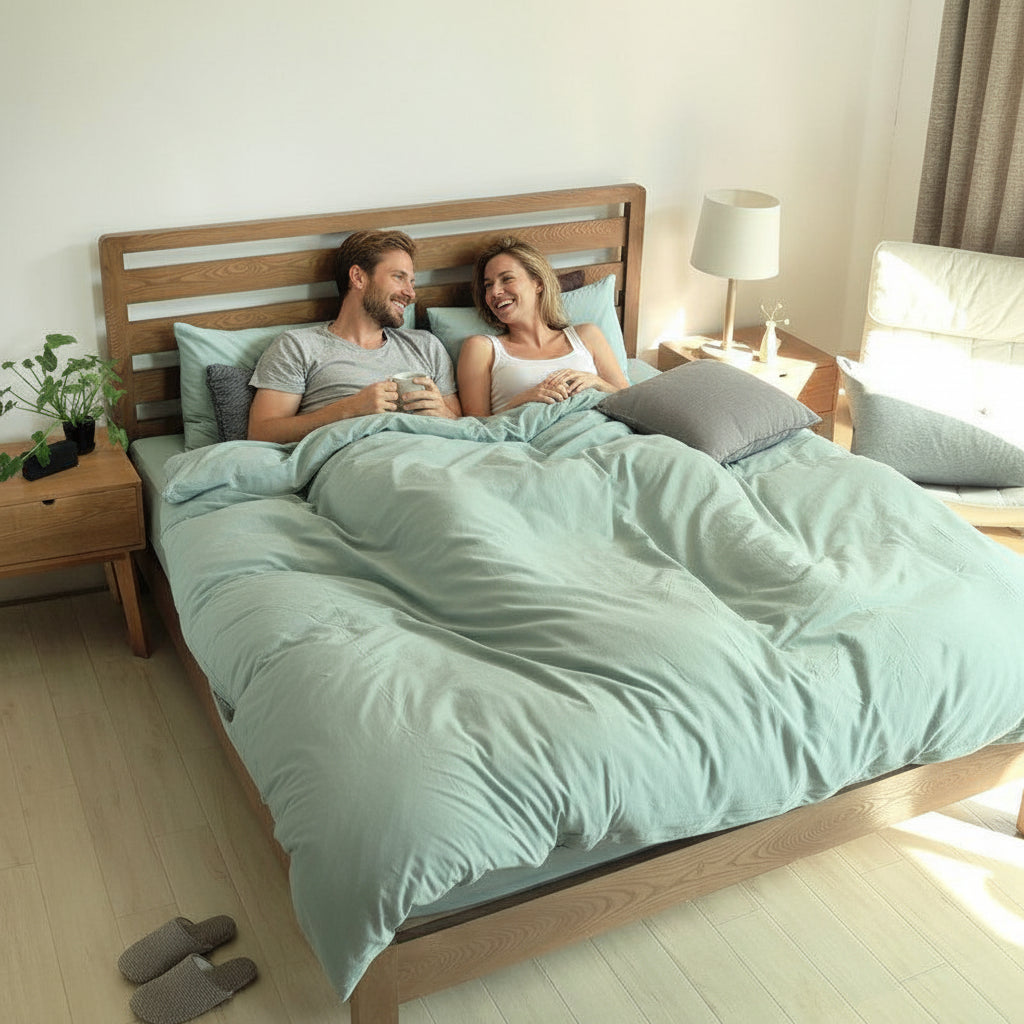 4-teiliges Premium Bettwäsche-Set | 100% Baumwolle - Generated Image 23