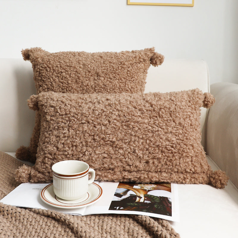 K & S | Kuscheliges Plüschkissen – Weiches Dekokissen für Sofa & Wohnzimmer