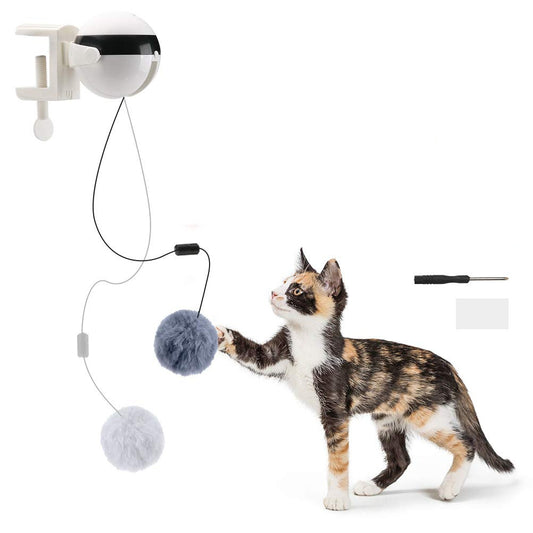 K & S | Elektrisches Automatisches Katzenspielzeug mit Hebefunktion - Interaktives Spielzeug für Aktive Katzen