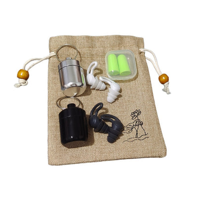 K & S | Geräuschreduzierende Ohrstöpsel Silikon – Bequem & Wasserdicht mit Aluminiumbox