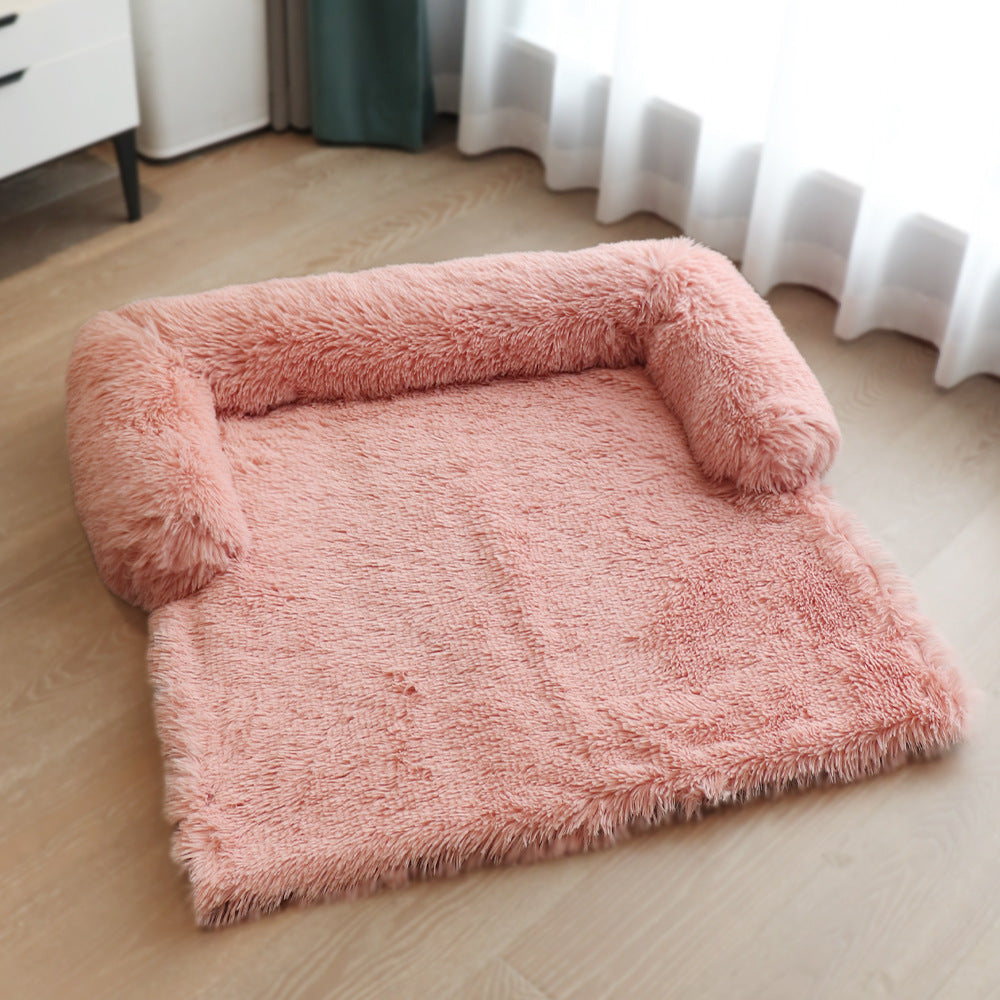 K & S | Waschbares Haustierbett mit Abnehmbarem Bezug - Weiche Matte & Sofa-, Auto- & Bodenschutz für Hunde & Katzen