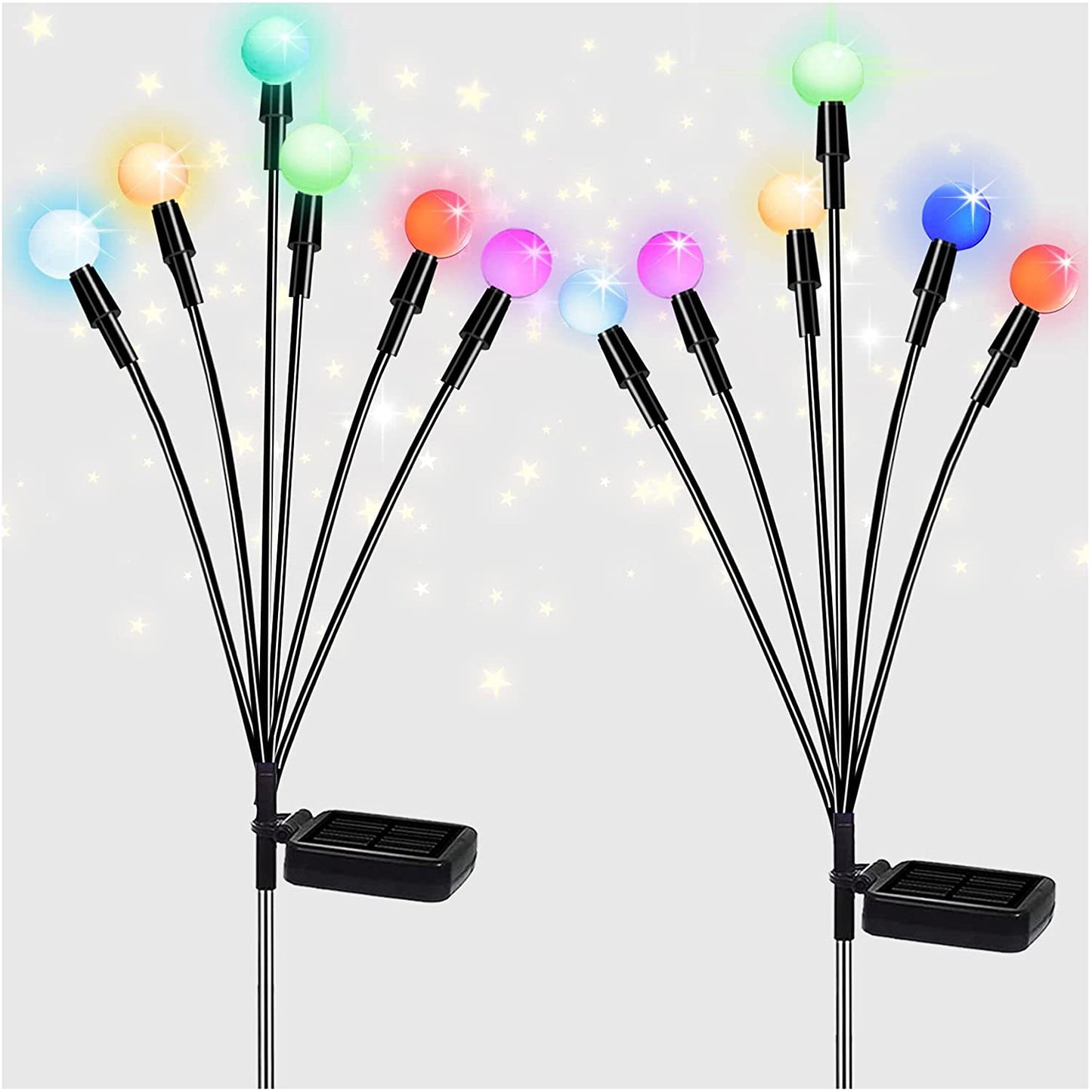 K & S | Solar Gartenleuchten – Schwingende LED-Glühwürmchen für stimmungsvolle Außenbeleuchtung
