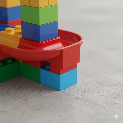 Große Kugelbahn Bausteine XXL | Kreatives Lernspielzeug