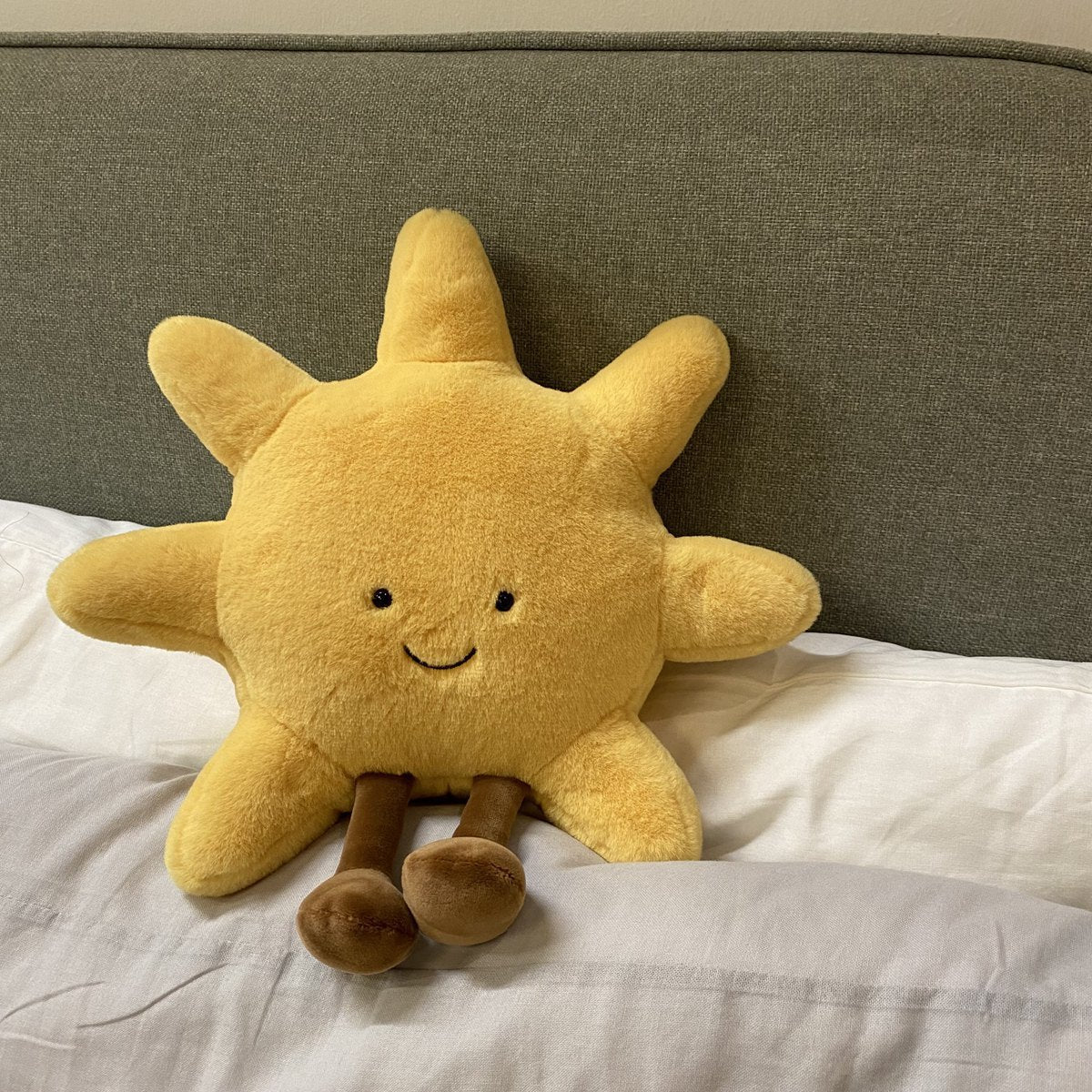 K & S | Kuschelkissen Sonne & Mond mit Lächelndem Gesicht - Weiches Dekokissen für Sofa, Bett & Kinderzimmer
