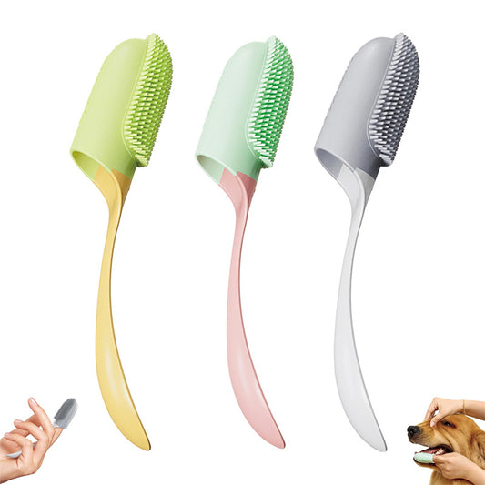 K & S | Silikon Fingerzahnbürste für Hunde & Katzen - Sanfte Zahnpflege & Mundhygiene für Haustiere
