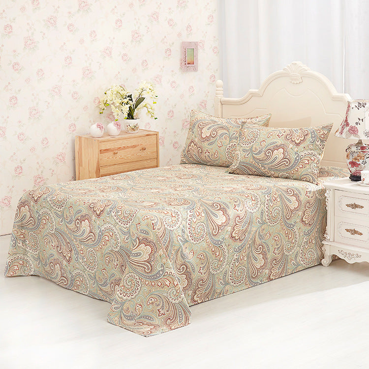 K & S | Baumwoll-Bettwäsche Set – Hochwertige bedruckte Bettlaken & Bezüge mit floralem Design