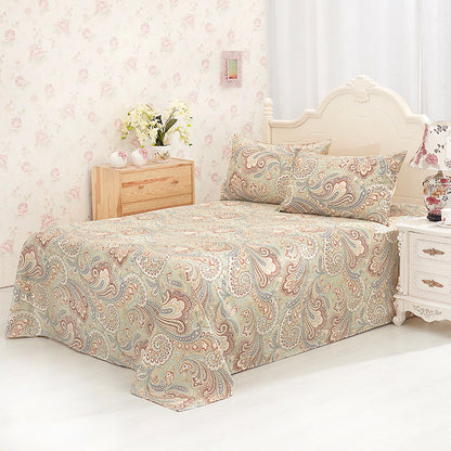 K & S | Baumwoll-Bettwäsche Set – Hochwertige bedruckte Bettlaken & Bezüge mit floralem Design