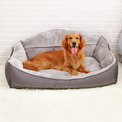 K & S | Bequemes Hundesofa aus Polyester - Waschbares Haustierbett für Hunde & Katzen