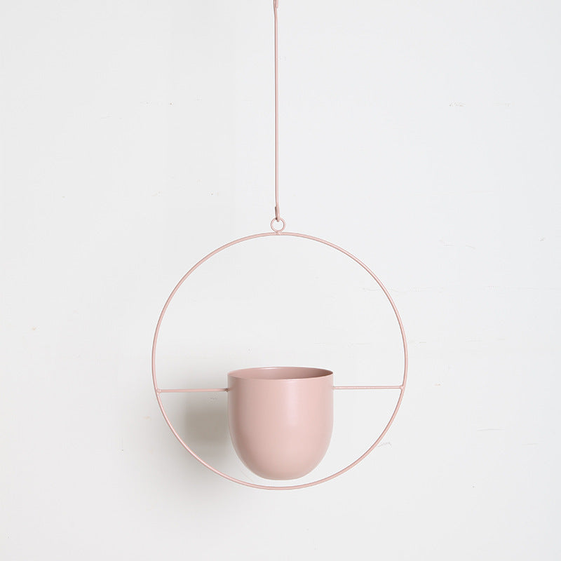 K & S | Hängender Blumentopf Eisen – Nordischer Stil & Modernes Design für Wohnzimmer & Balkon
