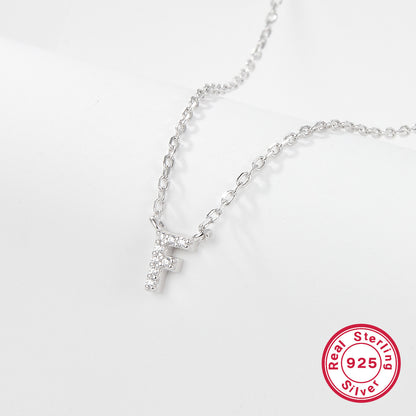 K & S | Damen Halskette 925 Silber mit Buchstabe – Eleganter Initialen Schmuck & Geschenkidee