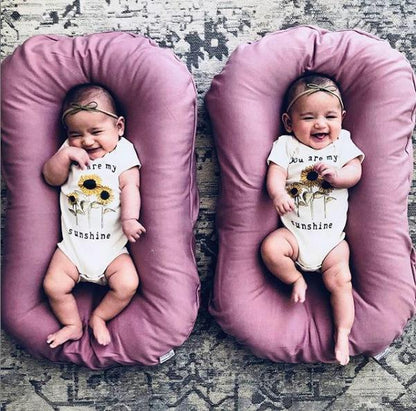 K & S | Baby Nest Tragbar Baumwolle – Waschbares Kuschelnest für Neugeborene & Säuglinge