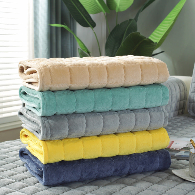 K & S | Sofabezug Flauschig & Rutschfest – Weicher Waschbarer Sofaüberwurf für Couch Schutz