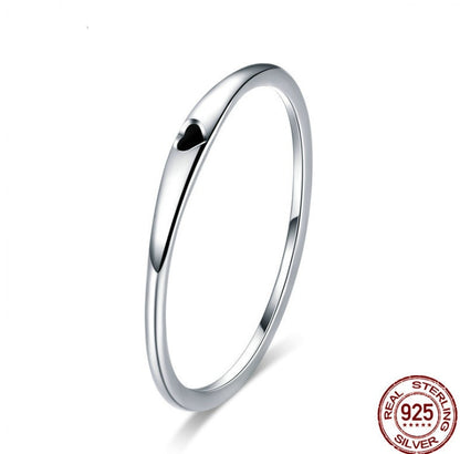 K & S | 925 Silberring Damen mit Herz Gravur – Eleganter Schmuck & Romantische Geschenkidee